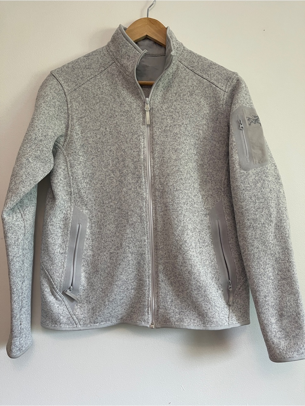 Arc'teryx Light Heather Gray Full-Zip Utility Jacket